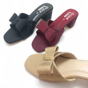 Elegant Bow Heel Sandal