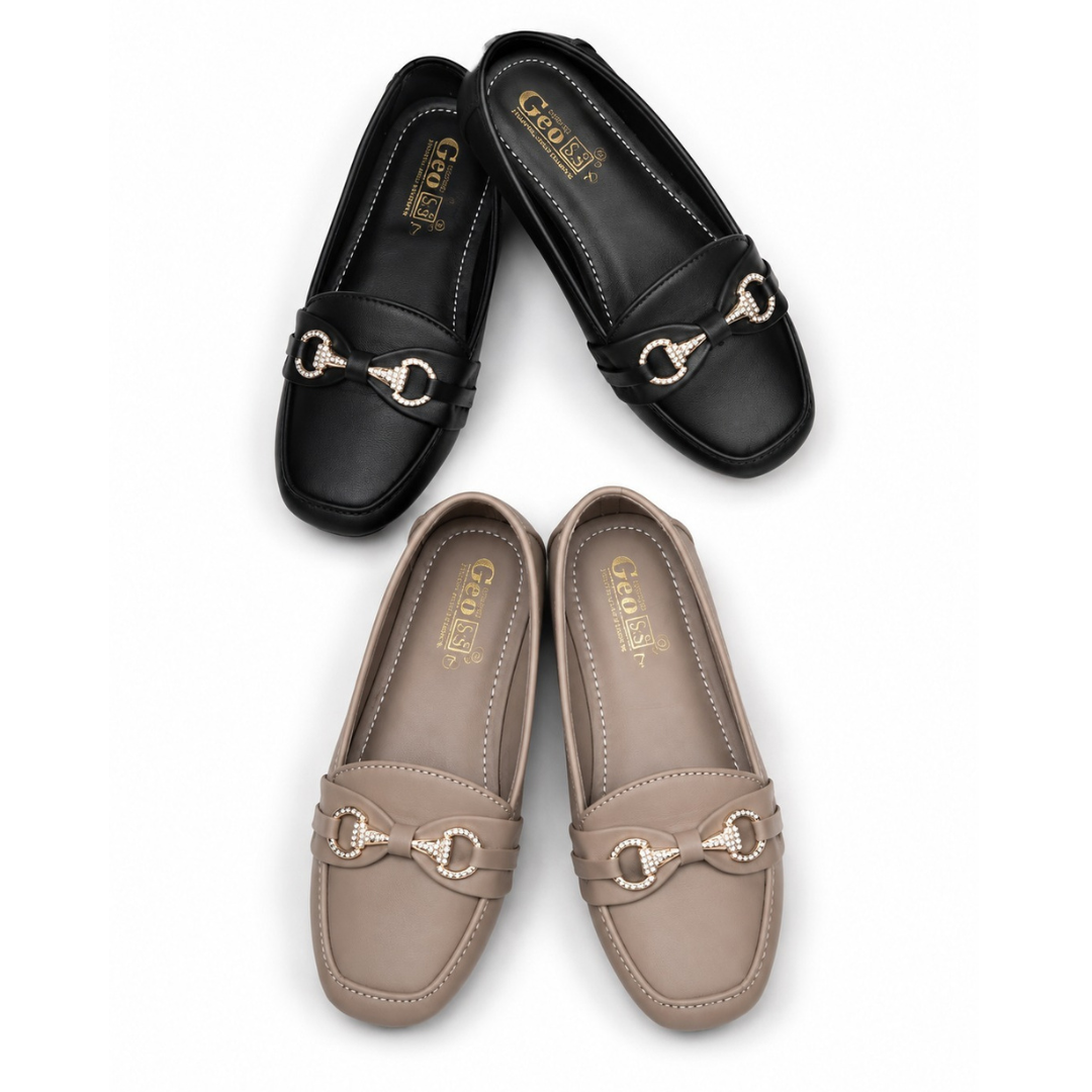 Geo Women Embellished Horsebit Loafers