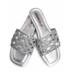 Zaib-e-Qadam Women Braided Net Flat Slippers - Image 3