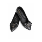 Stopy Women Pointed Toe Bow Flat Pumps - Image 2
