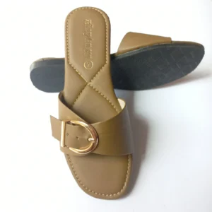 Women's Elegant Buckle Flat Slippers