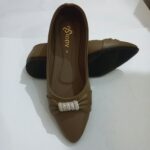 Stopy Women Crystal Bow Pointed Flat Pumps - Image 5