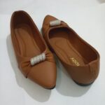 Stopy Women Crystal Bow Pointed Flat Pumps - Image 7
