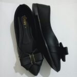 Stopy Women Pointed Toe Bow Flat Pumps - Image 2