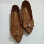 Stopy Women Pointed Toe Bow Flat Pumps - Image 4