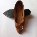 Crystal Ring Accent Pointed Flat Pumps - Image 2