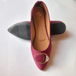 Crystal Ring Accent Pointed Flat Pumps - Image 6
