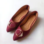 Crystal Ring Accent Pointed Flat Pumps - Image 9